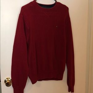 Thick Red Tommy Hilfiger Sweater